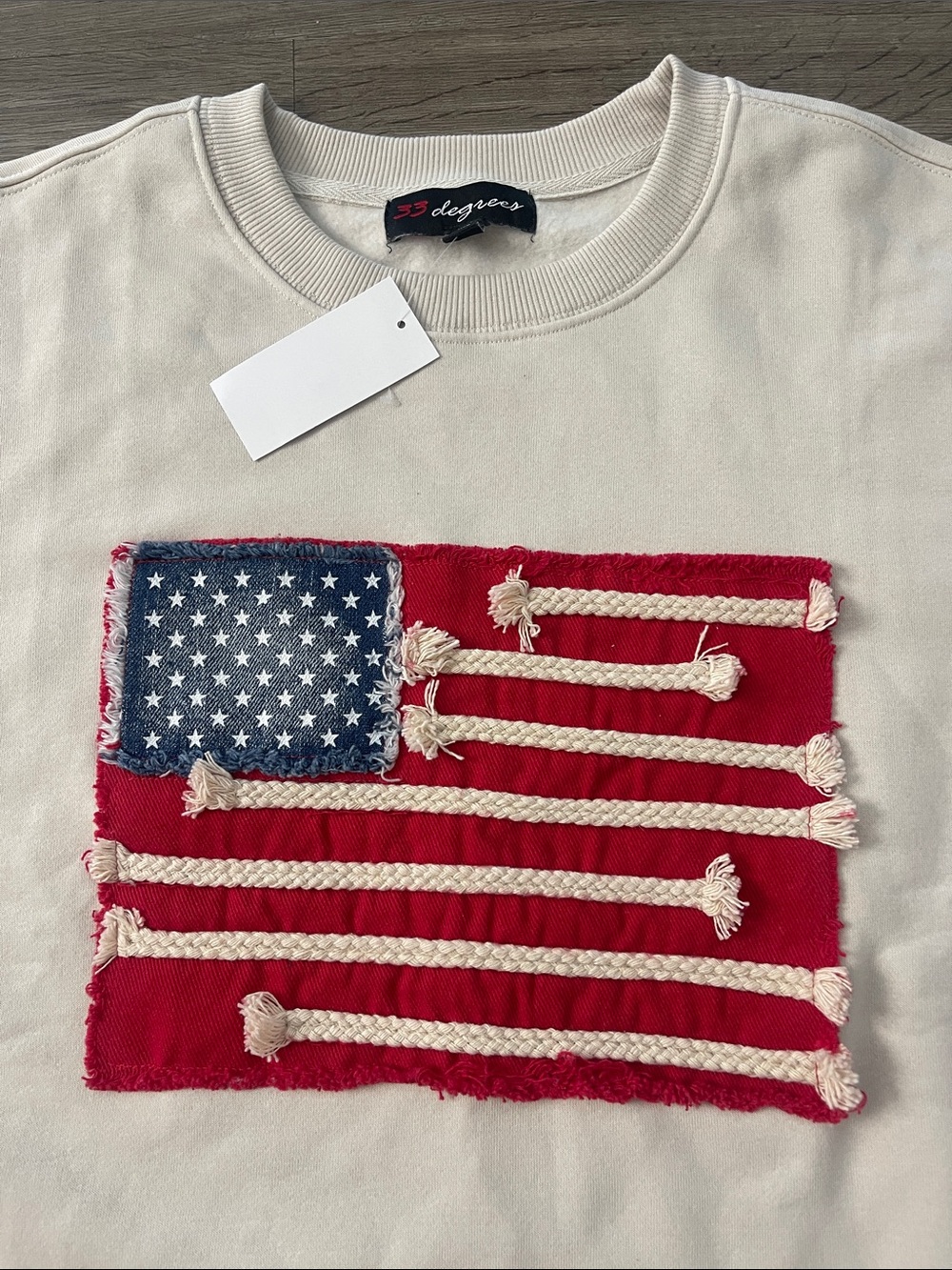 Flag Graphic Sweatshirt - Women - NWT - Picture 3 of 4